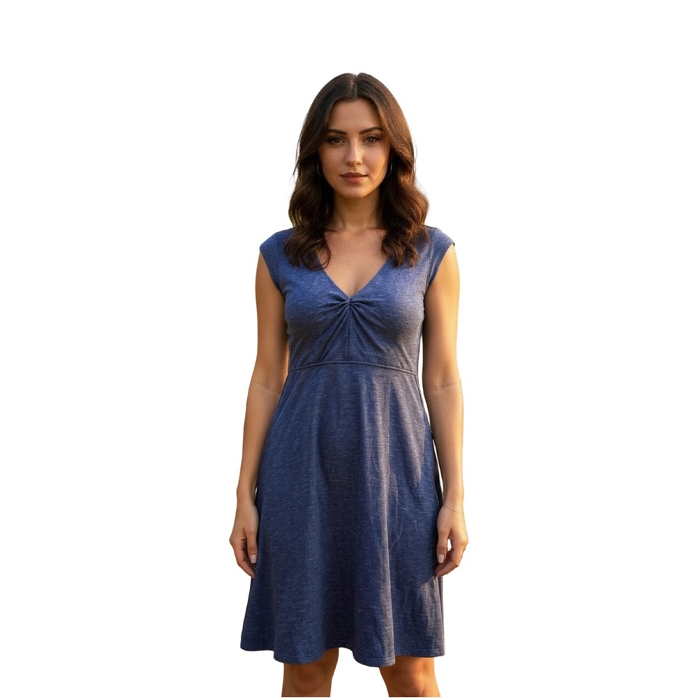 Toad & Co Rosemarie Dress Blue Small